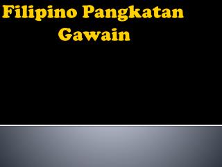 Filipino Pangkatan Gawain