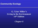 Community Ecology