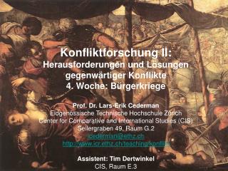 Konfliktforschung II: Herausforderungen und Lösungen gegenwärtiger Konflikte