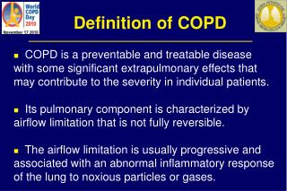 Definition of COPD