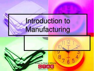 Introduction to Manufacturing