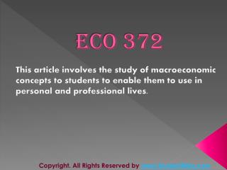 ECO 372 Final Exam