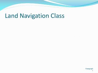 Land Navigation Class