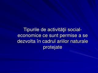 A ri ile natural e protejat e