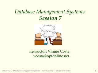 Database Management Systems Session 7