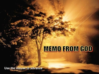 MEMO FROM GOD
