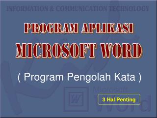 3 Hal Penting