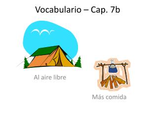 Vocabulario – Cap. 7b
