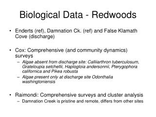 Biological Data - Redwoods