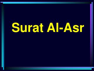 Surat Al-Asr