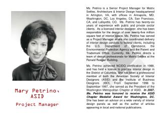 Mary Petrino, ASID Project Manager