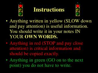 Instructions