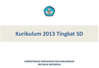 Kurikulum 2013 Tingkat SD