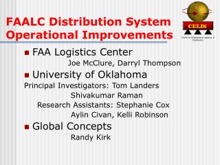 FAALC Distribution System Operational Improvements