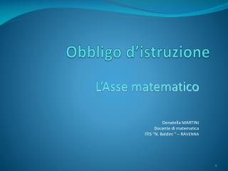 Obbligo d’istruzione