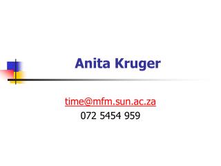 Anita Kruger