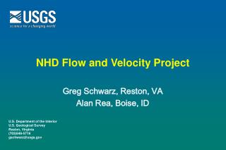 NHD Flow and Velocity Project