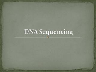 DNA Sequencing