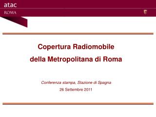 Copertura Radiomobile della Metropolitana di Roma