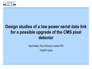 Design studies of a low power serial data link for a possible upgrade of the CMS pixel detector