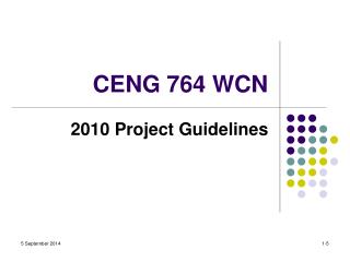 CENG 764 WCN