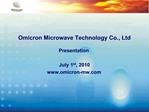 Omicron Microwave Technology Co., Ltd