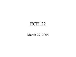 ECE122