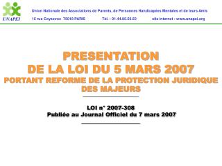 Union Nationale des Associations de Parents, de Personnes Handicapées Mentales et de leurs Amis