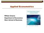 Applied Econometrics