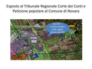 Esposto al Tribunale Regionale Corte dei Conti e Petizione popolare al Comune di Novara