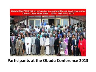 Participants at the Obudu Conference 2013