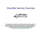 Docufide Service Overview