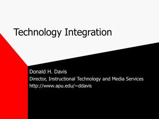 Technology Integration