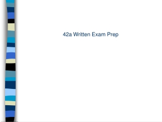 42a Written Exam Prep
