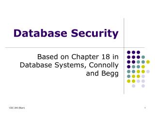 Database Security