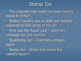 Stamp Tax