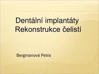 BergmanovÃ¡ Petra