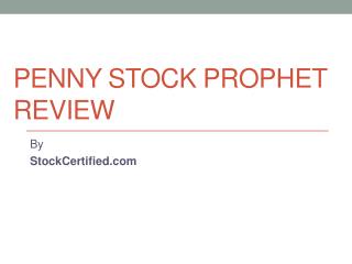 Penny Stock Prophet Review