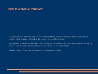Do You Need A Mobile Website For Your Business?
