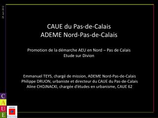 Emmanuel TEYS, chargÃ© de mission, ADEME Nord-Pas-de-Calais