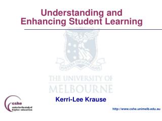 Understanding and Enhancing Student Learning
