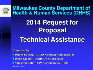 Milwaukee County Department of Health &amp; Human Services (DHHS)