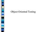 Object Oriented Testing