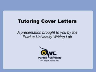 Tutoring Cover Letters