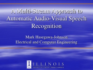 Audio-Visual Speech Recognition