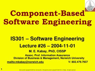 Component-Based Software Engineering