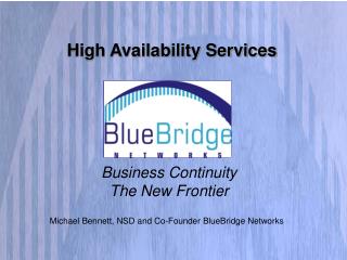 Business Continuity The New Frontier