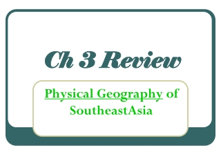 Ch 3 Review