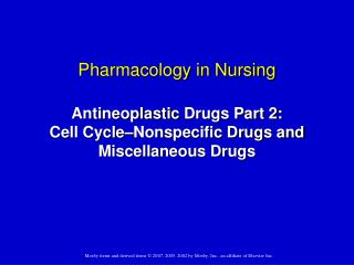 Cancer Drugs: Antineoplastic Medications