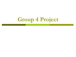 Group 4 Project